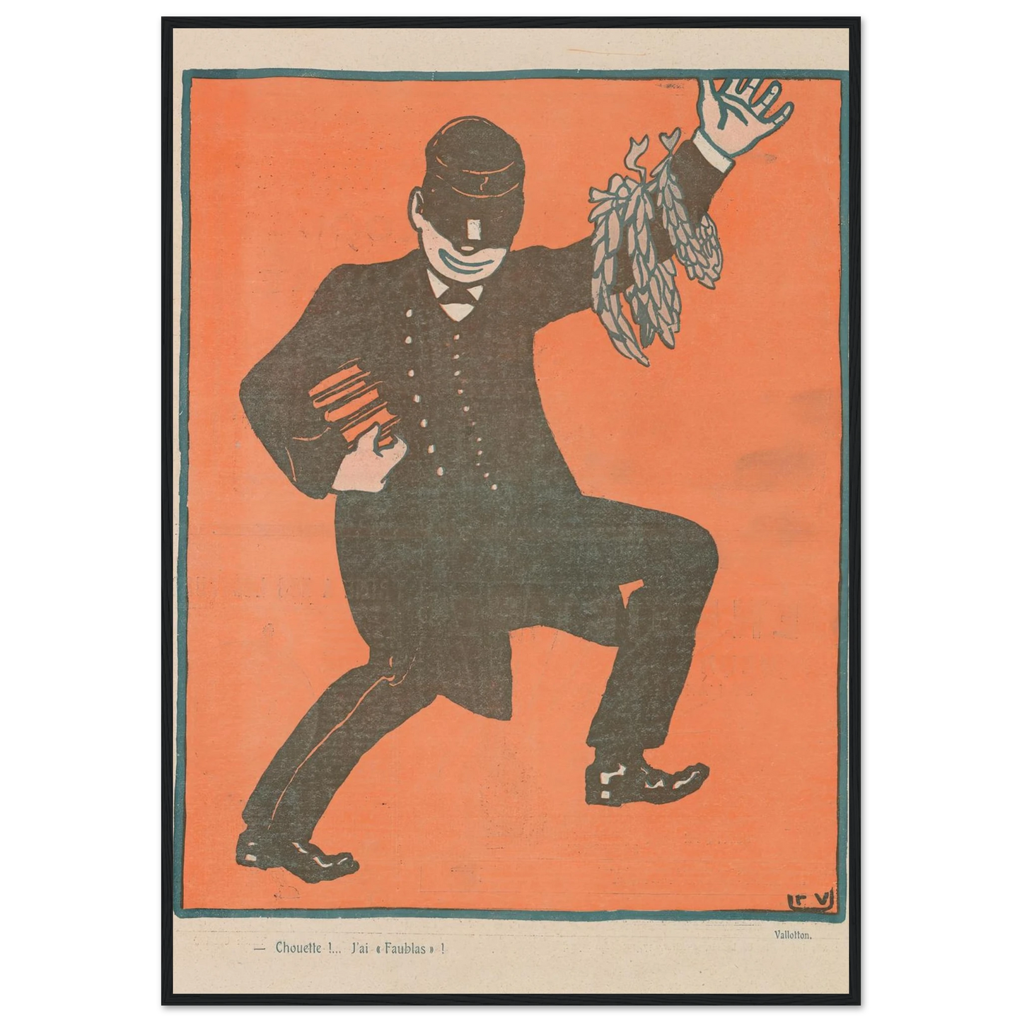 8 août 1903 Art Print | Felix Vallotton - Framed Poster - 30x40 cm / 12x16″ - Black frame