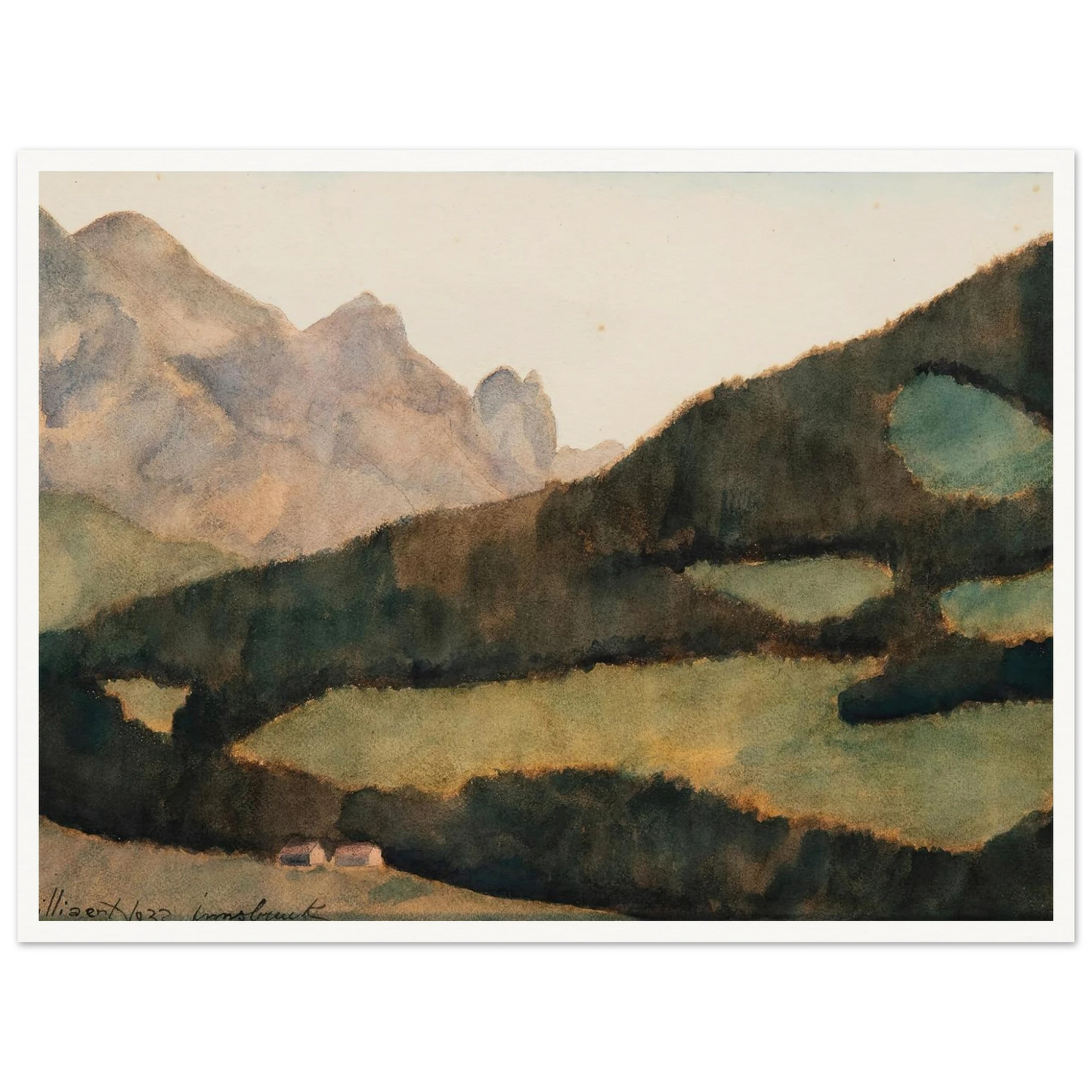Paysage d’Innsbruck (1932) Art Print | Leon Spilliaert-Quipham Collections