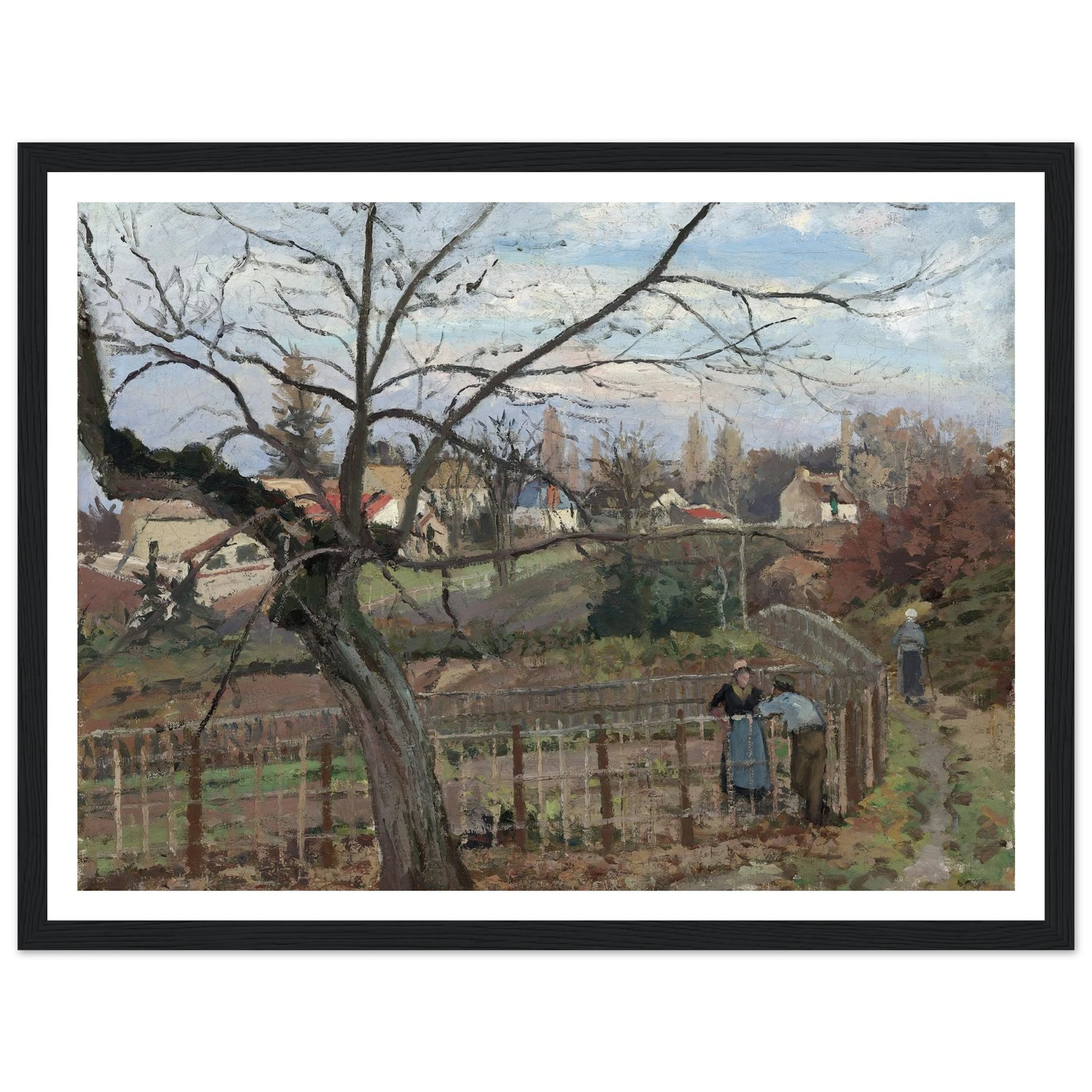 The Fence (1872) Art Print | Camille Pissarro-Quipham Collections