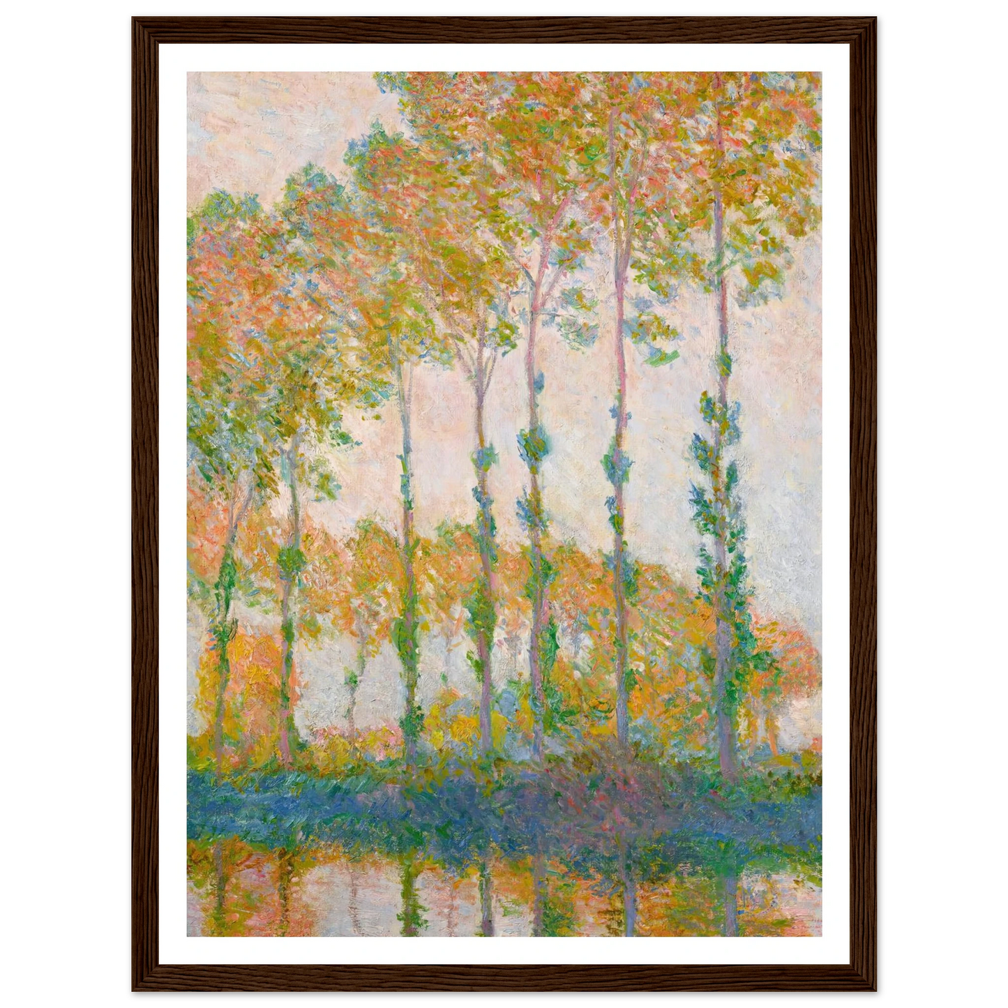 Peupliers au bord de l’Epte, automne (1891) Art Print | Claude Monet-Quipham Collections
