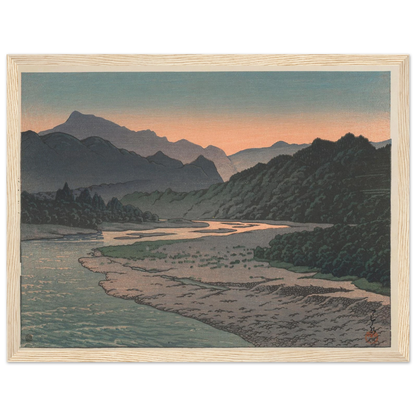 Chichibu Minano no yu (Evening at Minano, Chichibu) (1946) Art Print | Kawase Hasui-Quipham Collections