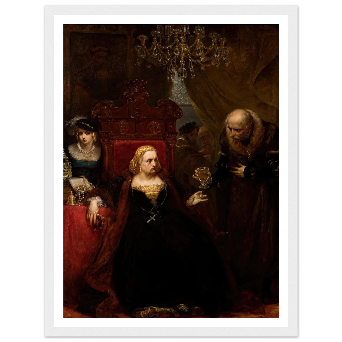 Poisoning of Queen Bona (1859) Art Print | Jan Matejko-Quipham Collections