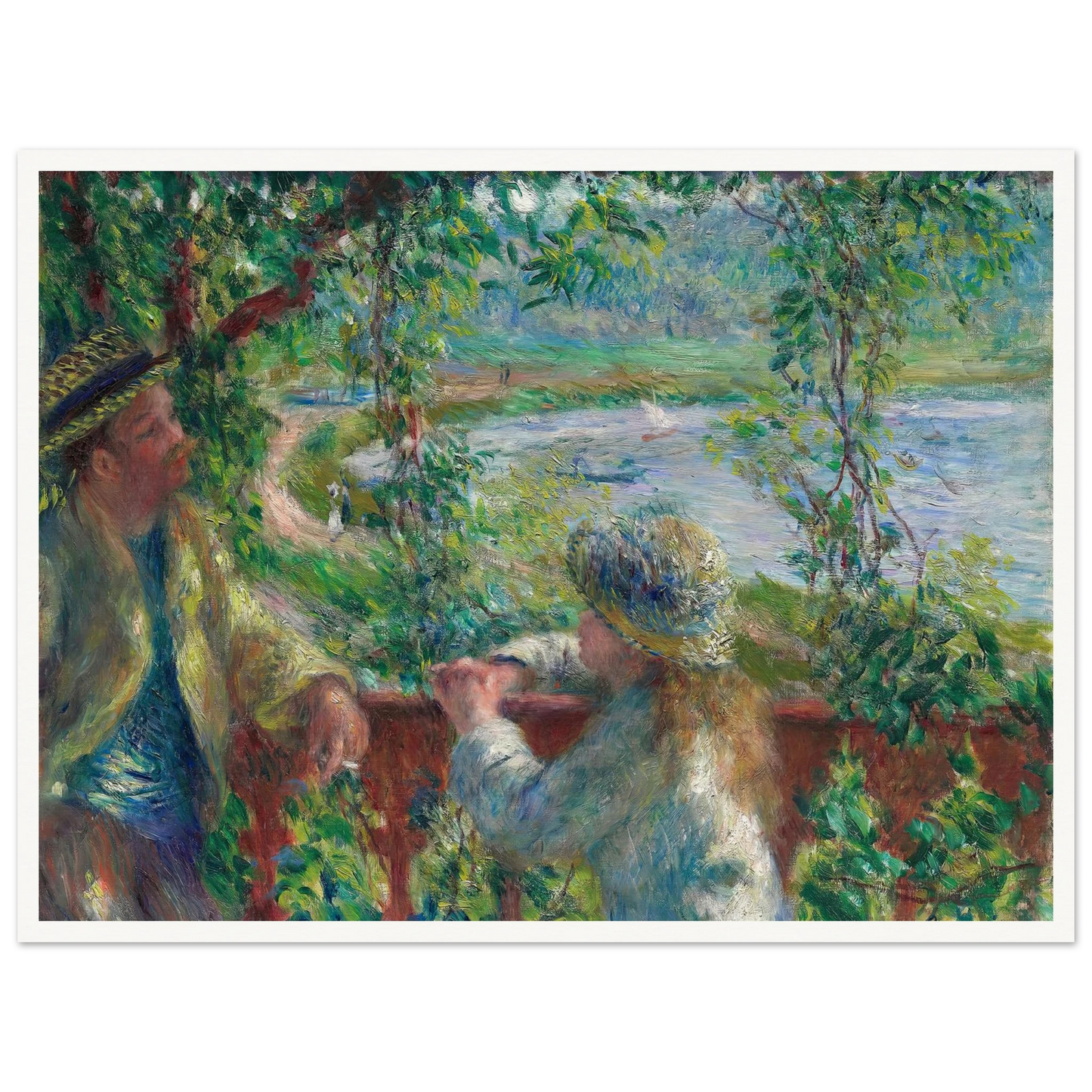 Near the Lake (1879) Art Print | Pierre Auguste Renoir-Quipham Collections