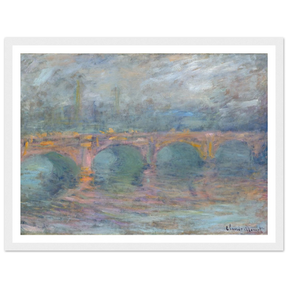 Waterloo Bridge, London at Sunset (1904) Art Print | Claude Monet-Quipham Collections