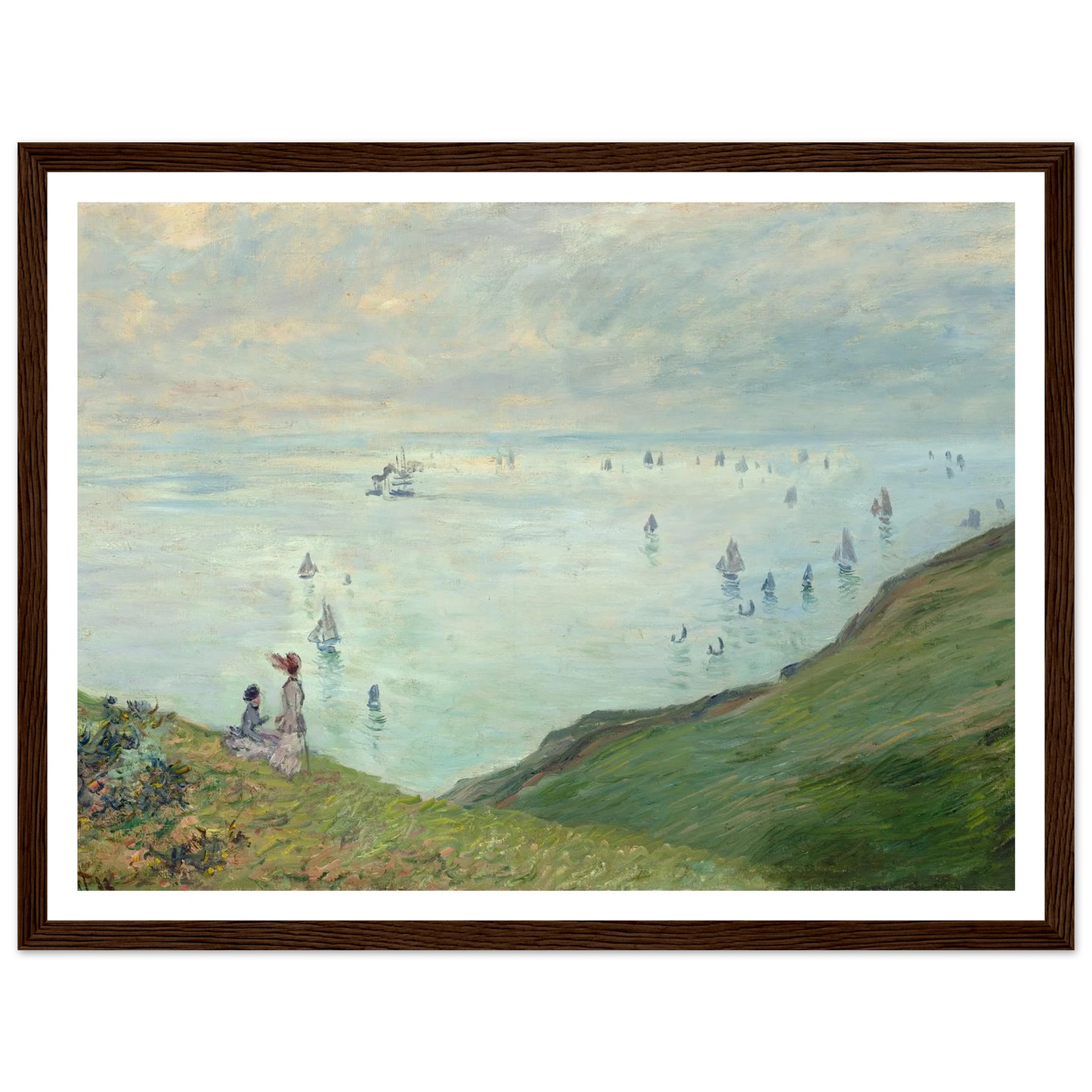 Cliffs at Pourville (1882) Art Print | Claude Monet-Quipham Collections