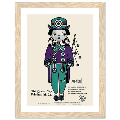 Queen City Ink, Ad. 01 (1890-1913) Art Print | Augustus Jansson-Quipham Collections