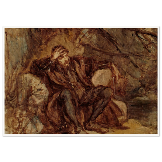 Sigismund Augustus in the Vilnius garden, sketch (1865) Art Print | Jan Matejko-Quipham Collections