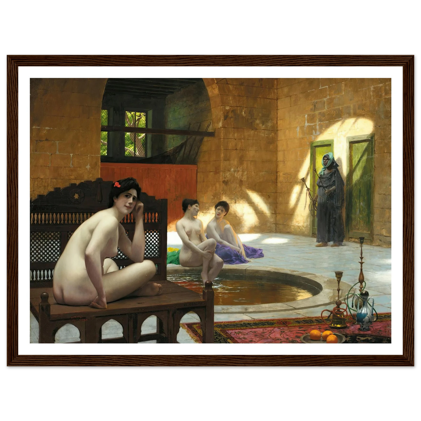 Femmes Au Bain Art Print | Jean Leon Gerome-Quipham Collections