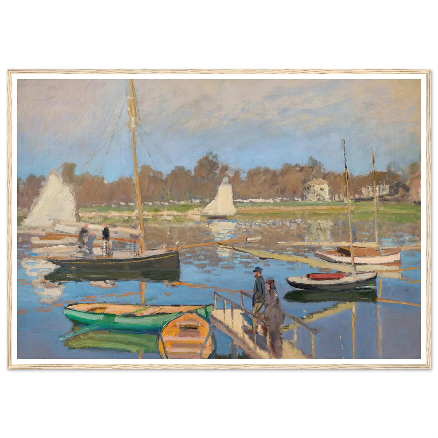 Le bassin d’Argenteuil (1874) Art Print | Claude Monet-Quipham Collections