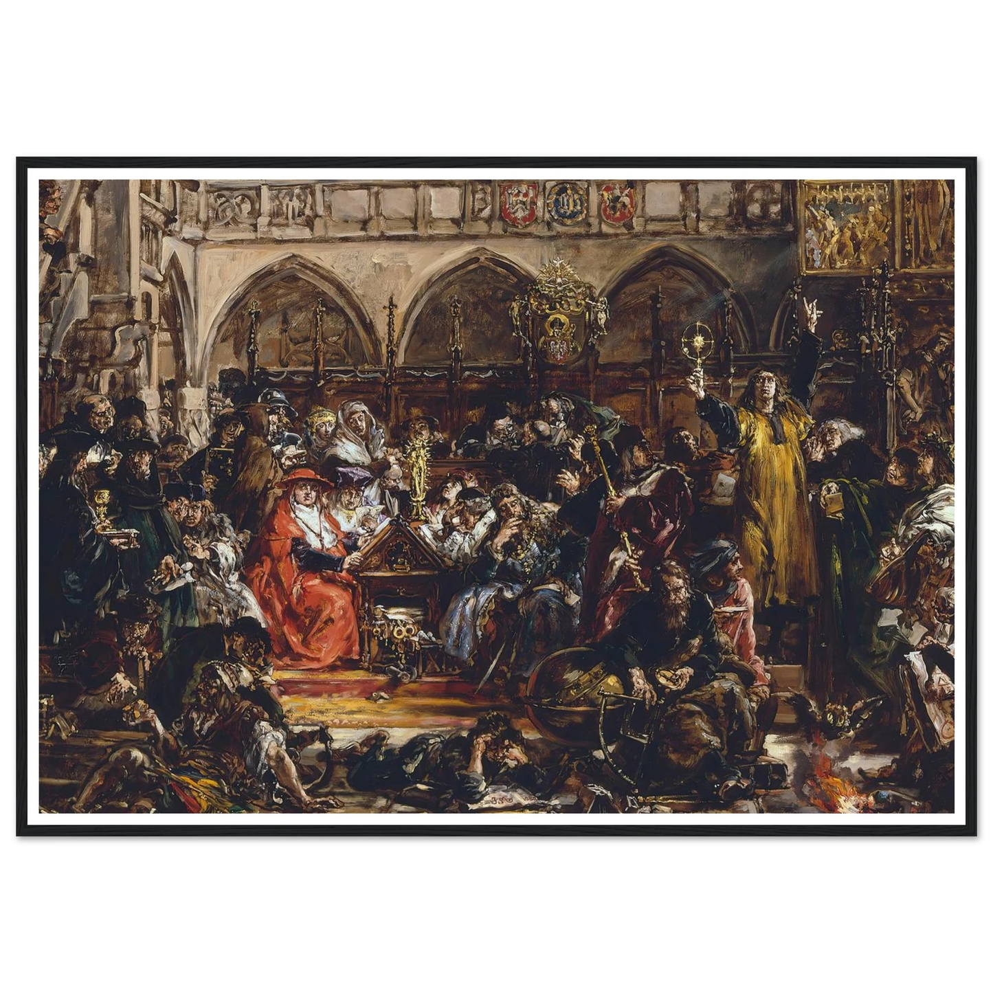 Influence of the university on the country, from the series “History of Civilization in Poland” (1888) Art Print | Jan Matejko-Quipham Collections