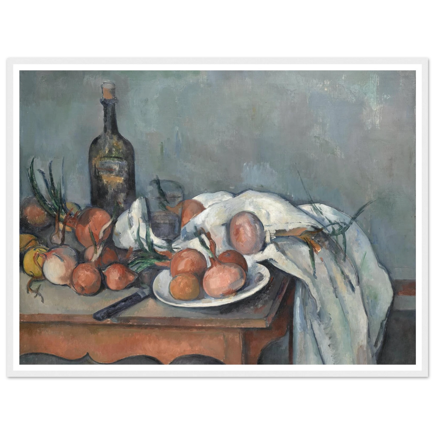 Still Life with Onions (1896 - 1898) Art Print | Paul Cezanne-Quipham Collections