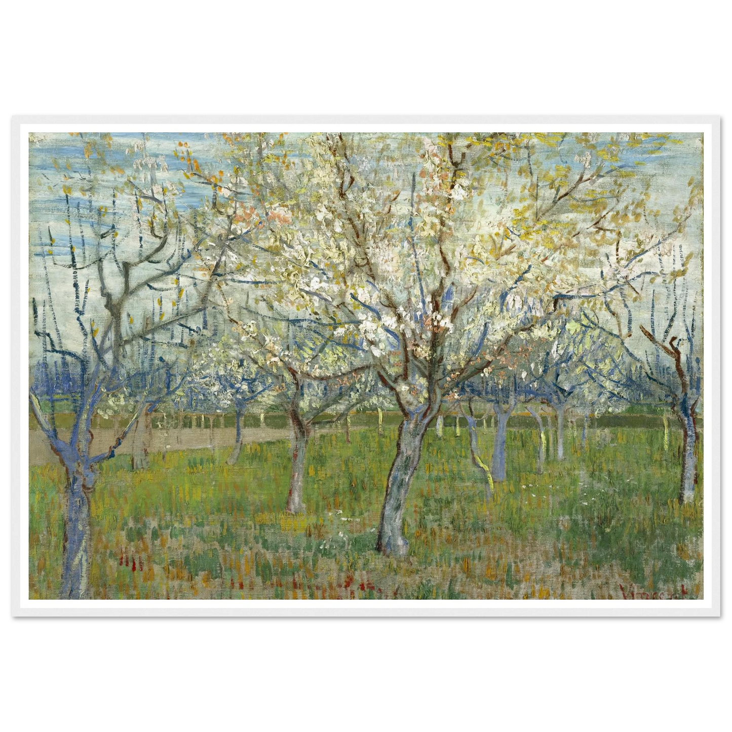 The Pink Orchard (1888) Art Print | Vincent van Gogh-Quipham Collections