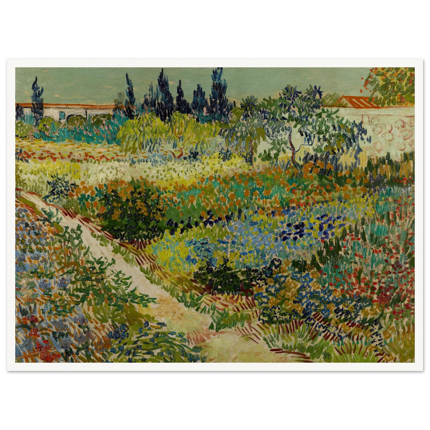 Garden at Arles Art Print | Vincent van Gogh-Quipham Collections
