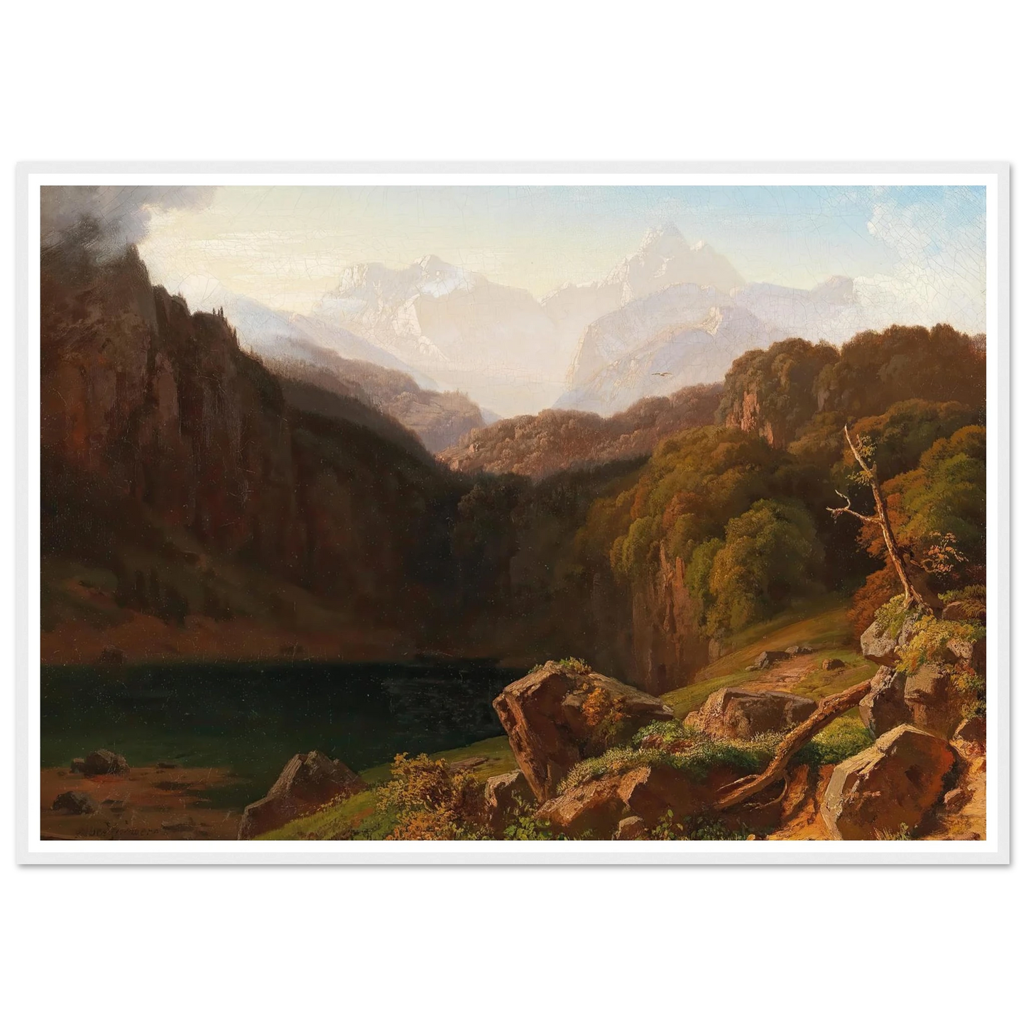 A View of Grossglockner from Kals Art Print | Albert Zimmermann-Quipham Collections