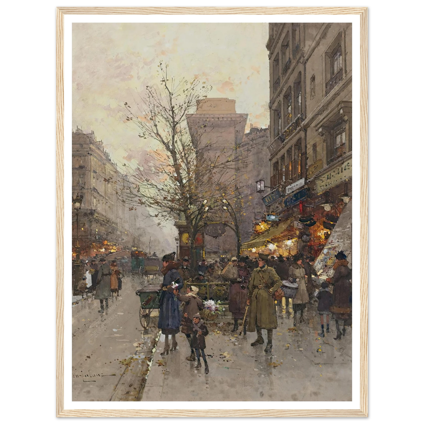 La Porte Saint Denis, Paris Art Print | Eugene Galien Laloue-Quipham Collections