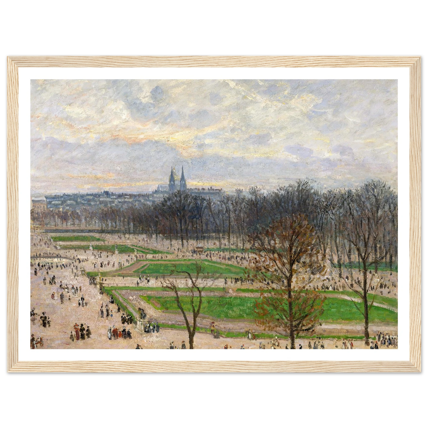 The Garden of the Tuileries on a Winter Afternoon (1899) Art Print | Camille Pissarro-Quipham Collections