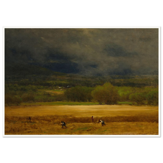 The Wheat Field (c. 1875–77) Art Print | George Inness-Quipham Collections