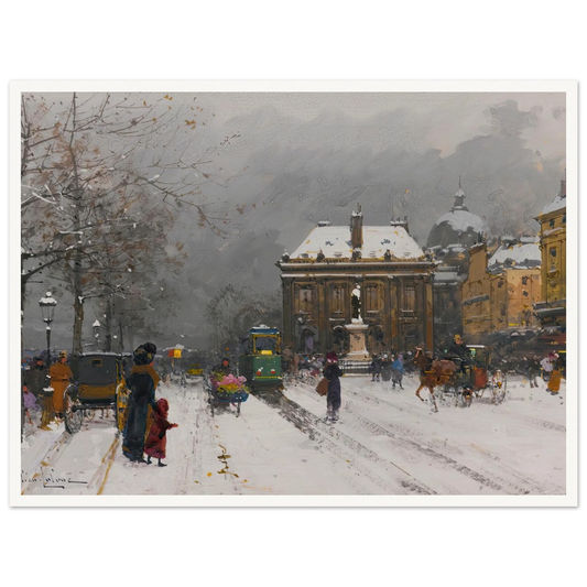 L’institut (Temps Mauvais) Art Print | Eugene Galien Laloue-Quipham Collections