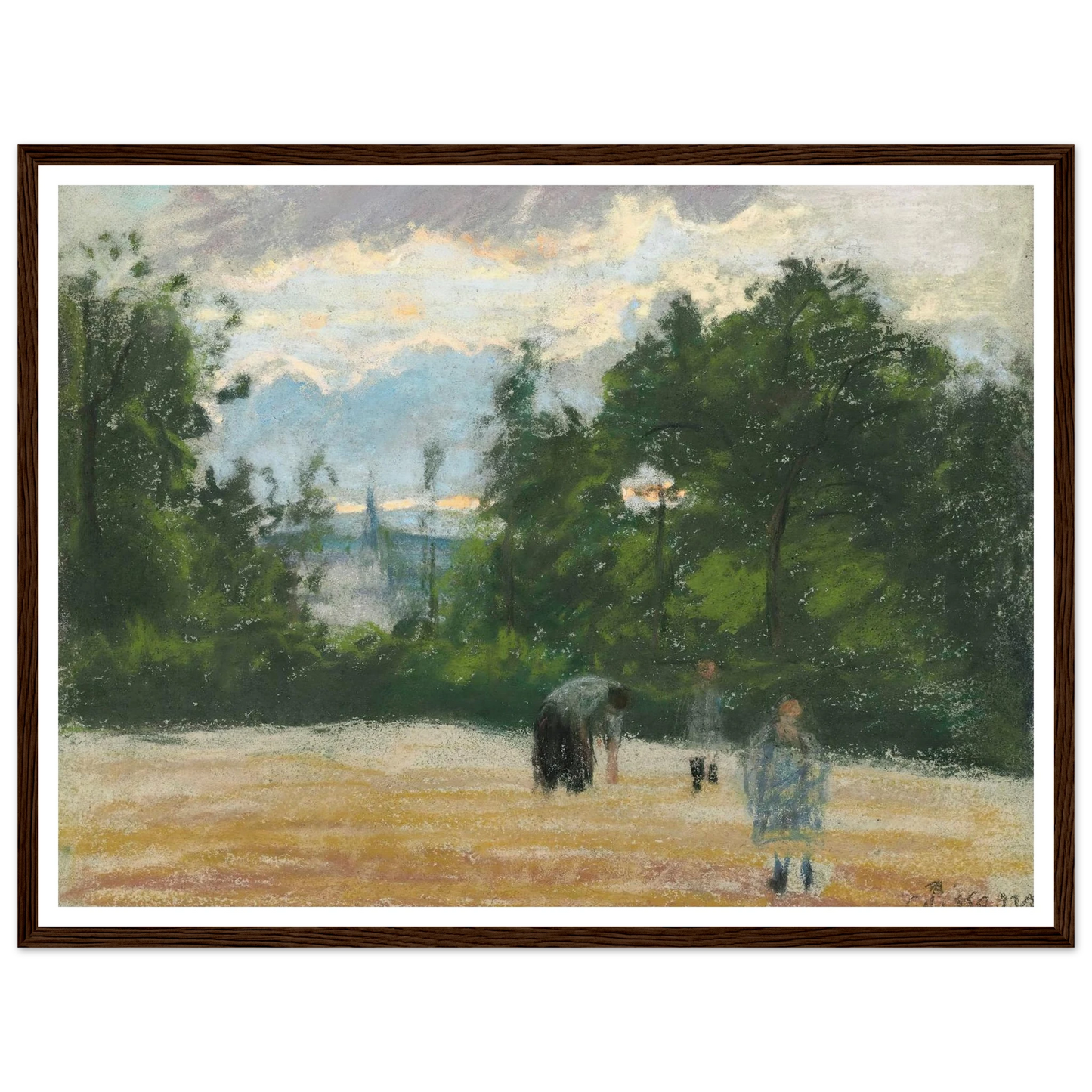 La clairière (circa 1875) Art Print | Camille Pissarro-Quipham Collections