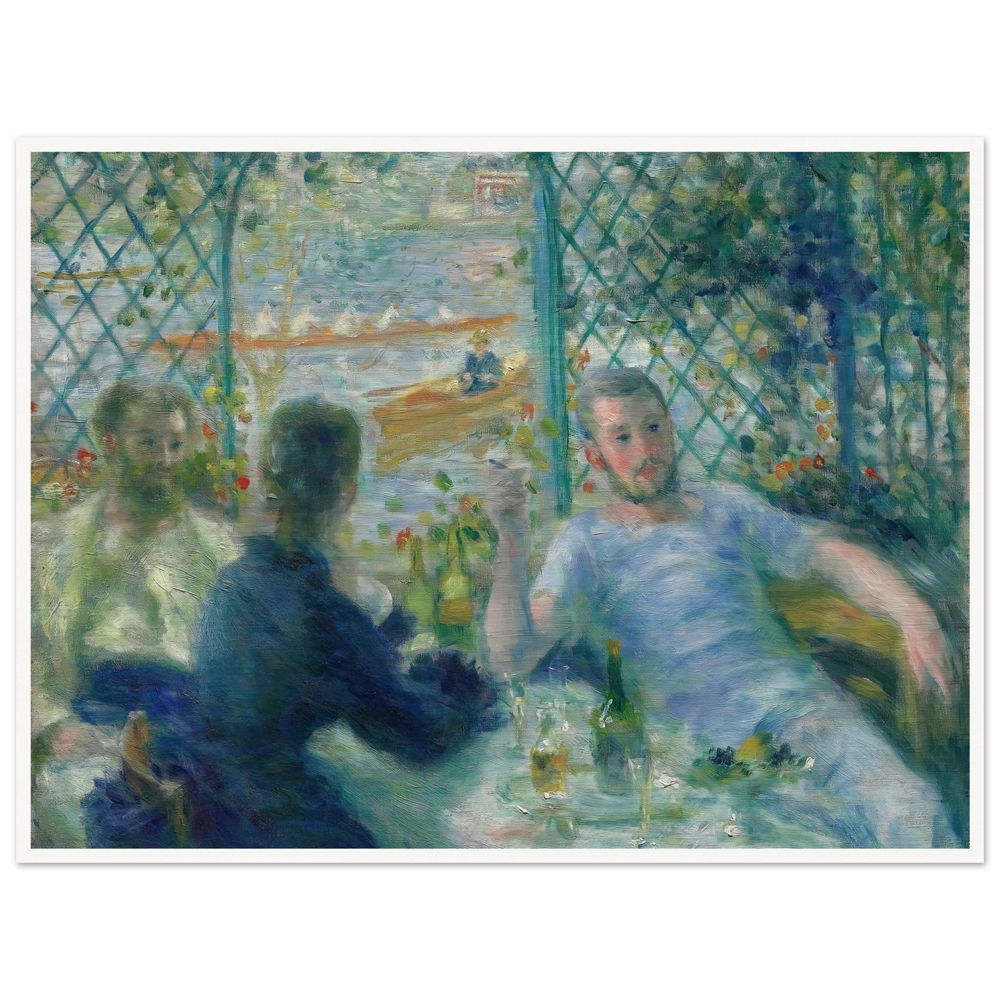 Lunch at the Restaurant Fournaise (The Rowers’ Lunch) (1875) Art Print | Pierre Auguste Renoir-Quipham Collections