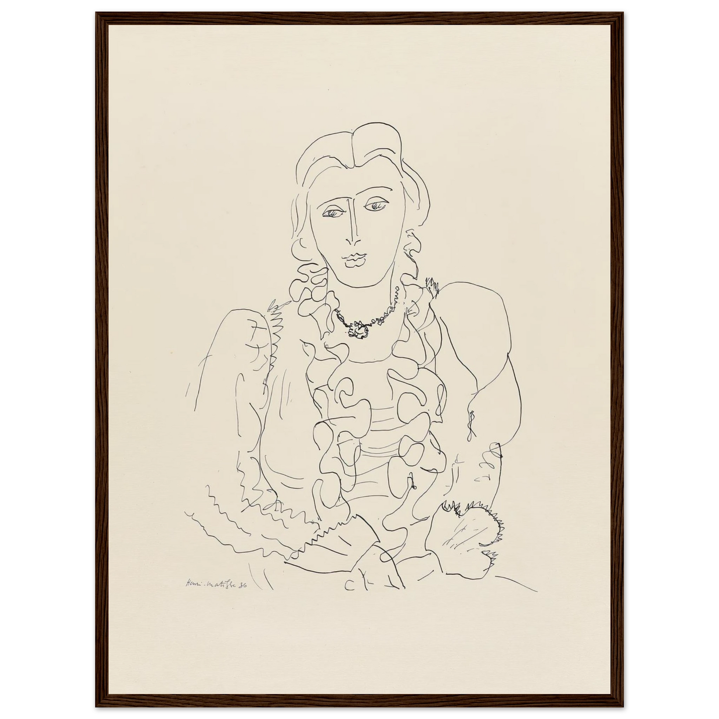 Sitzende Frau (1936) Art Print | Henri Matisse-Quipham Collections