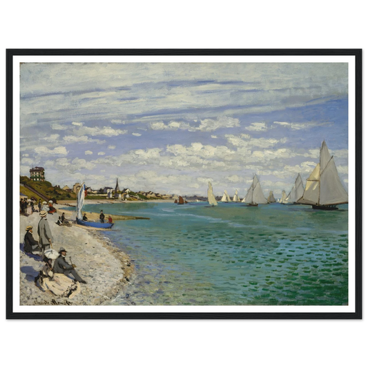 Regatta at Sainte-Adresse (1867) Art Print | Claude Monet-Quipham Collections