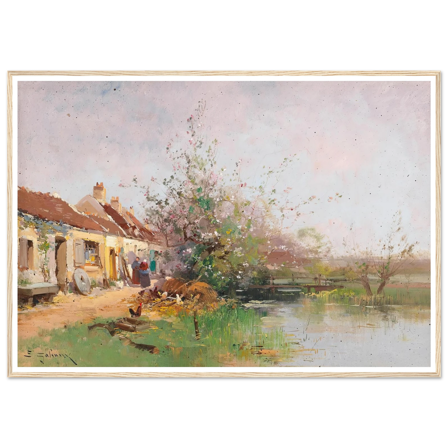 Frühlingstag am Bachufer Art Print | Eugene Galien Laloue-Quipham Collections