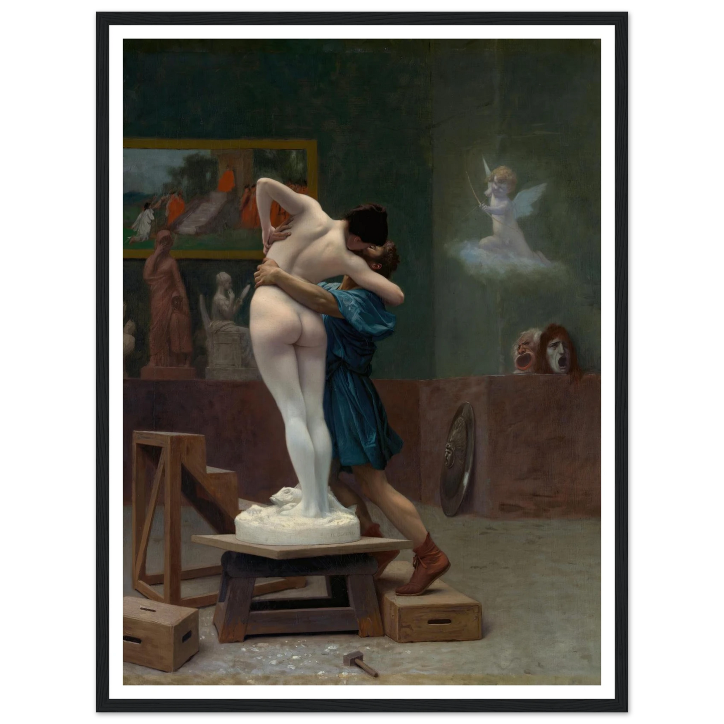 Pygmalion and Galatea (Ca. 1890) Art Print | Jean Leon Gerome-Quipham Collections