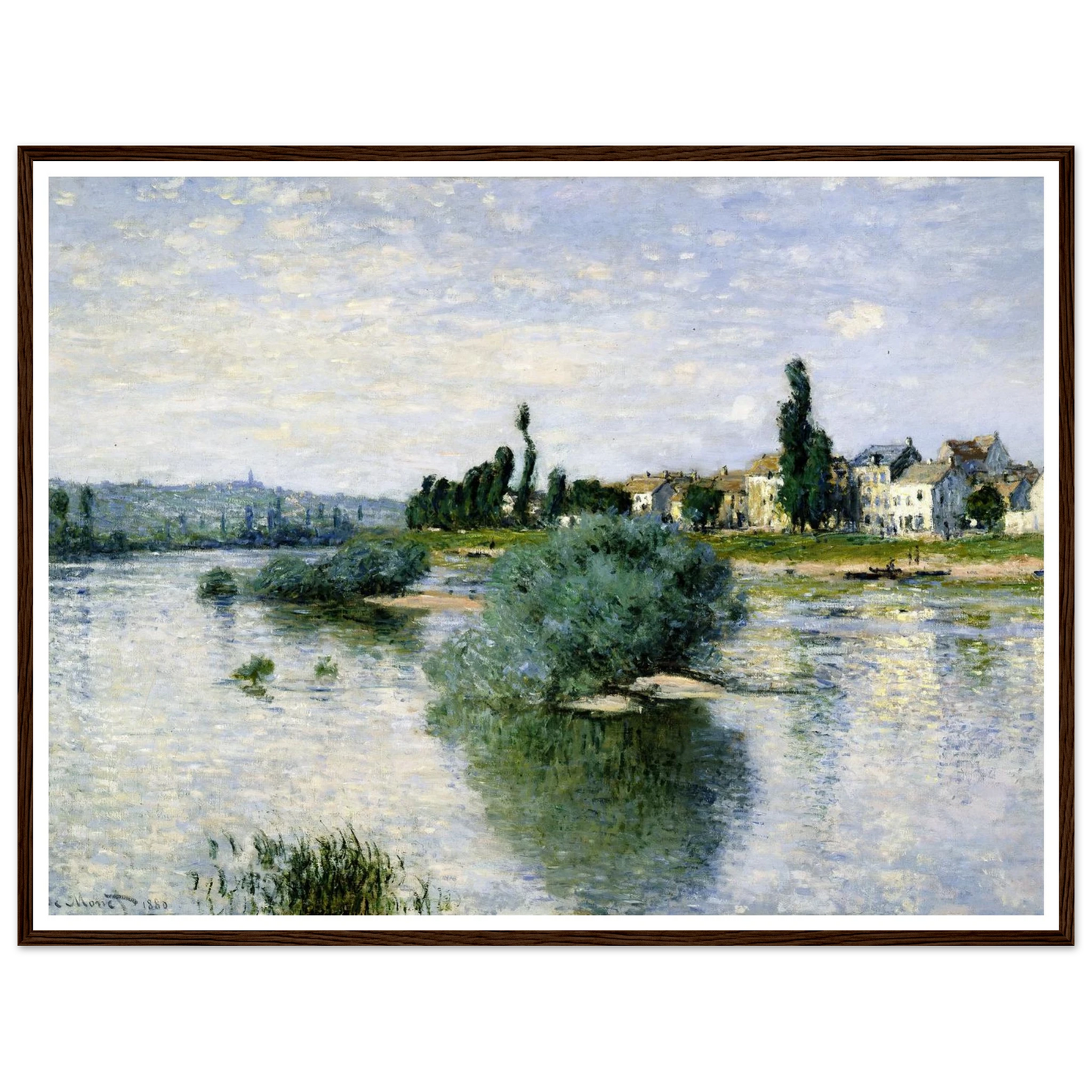 The Seine at Lavacourt (1880) Art Print | Claude Monet-Quipham Collections