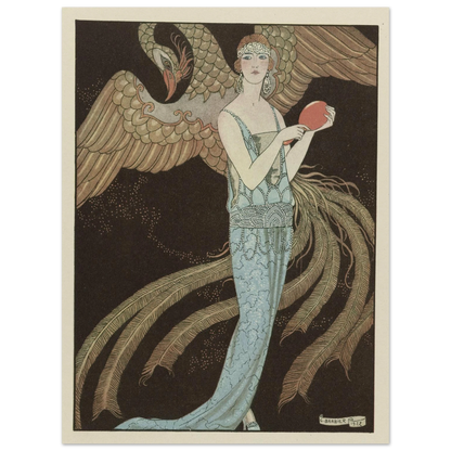 Sortilèges ; Robe du soir, de Beer (1922) Art Print | George Barbier-Quipham Collections
