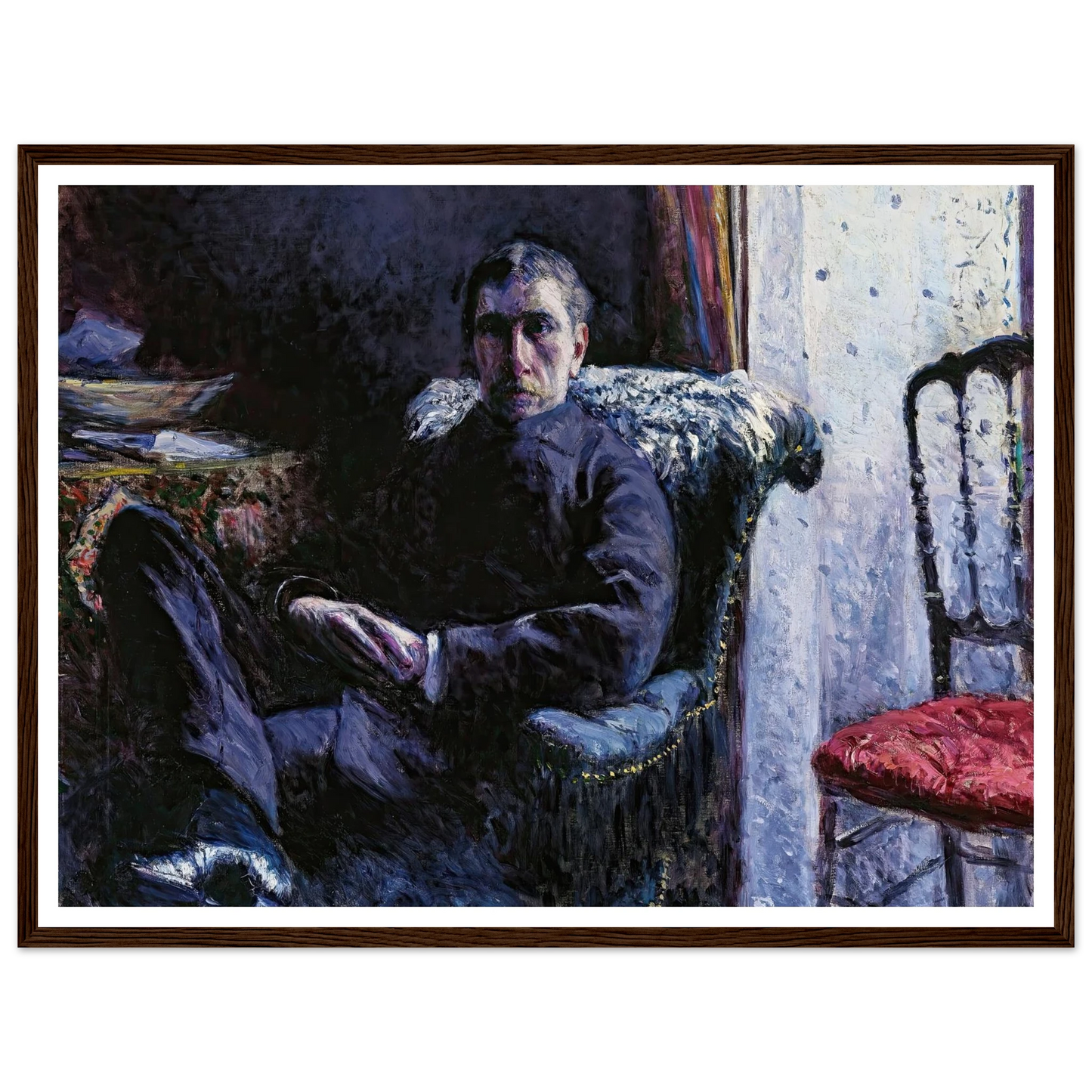 Portrait de Georges Roman (1879) Art Print | Gustave Caillebotte-Quipham Collections