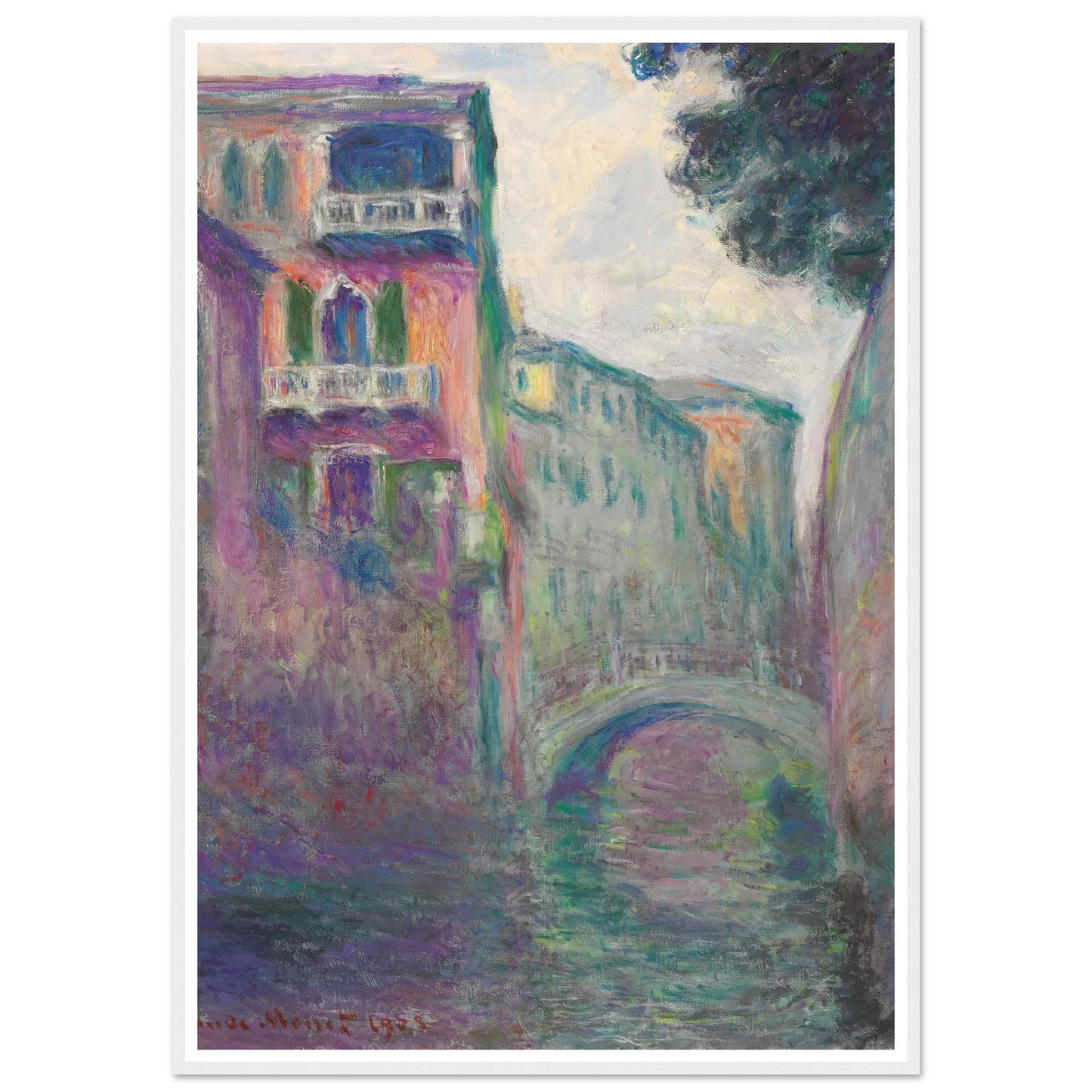 Le Rio de la Salute (1908) Art Print | Claude Monet-Quipham Collections