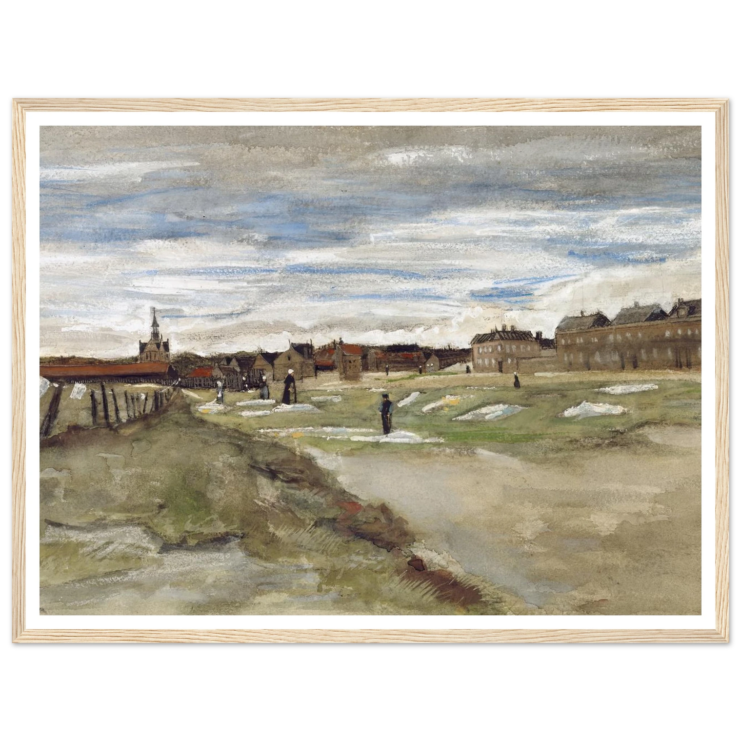 Bleachery at Scheveningen (1882) Art Print | Vincent van Gogh-Quipham Collections