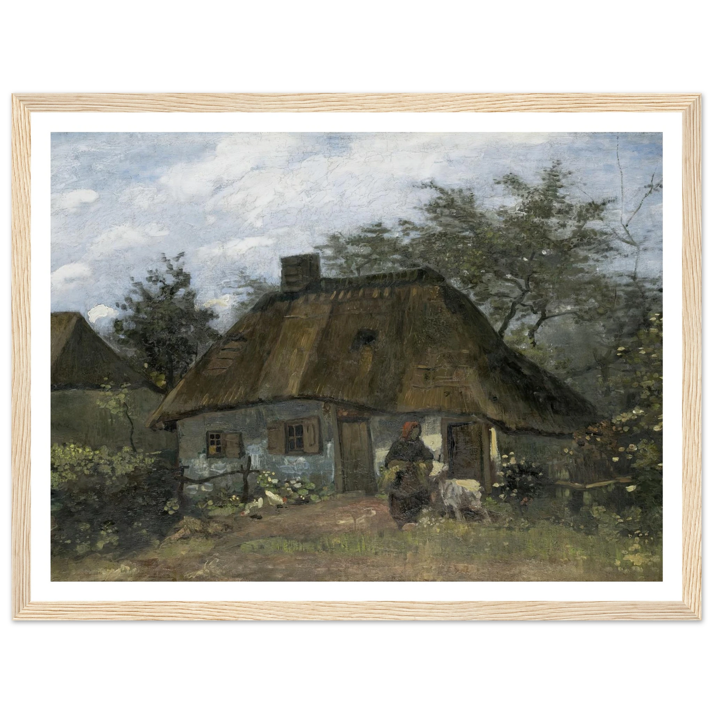 Farmhouse in Nuenen (1885) Art Print | Vincent van Gogh-Quipham Collections