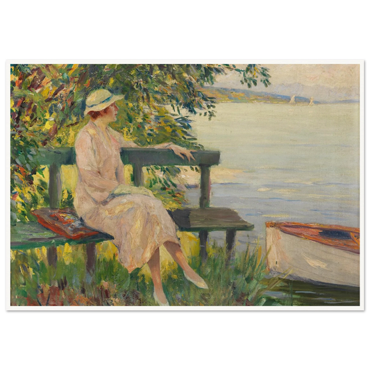 The green bench (1920) Art Print | Edward Cucue-Quipham Collections