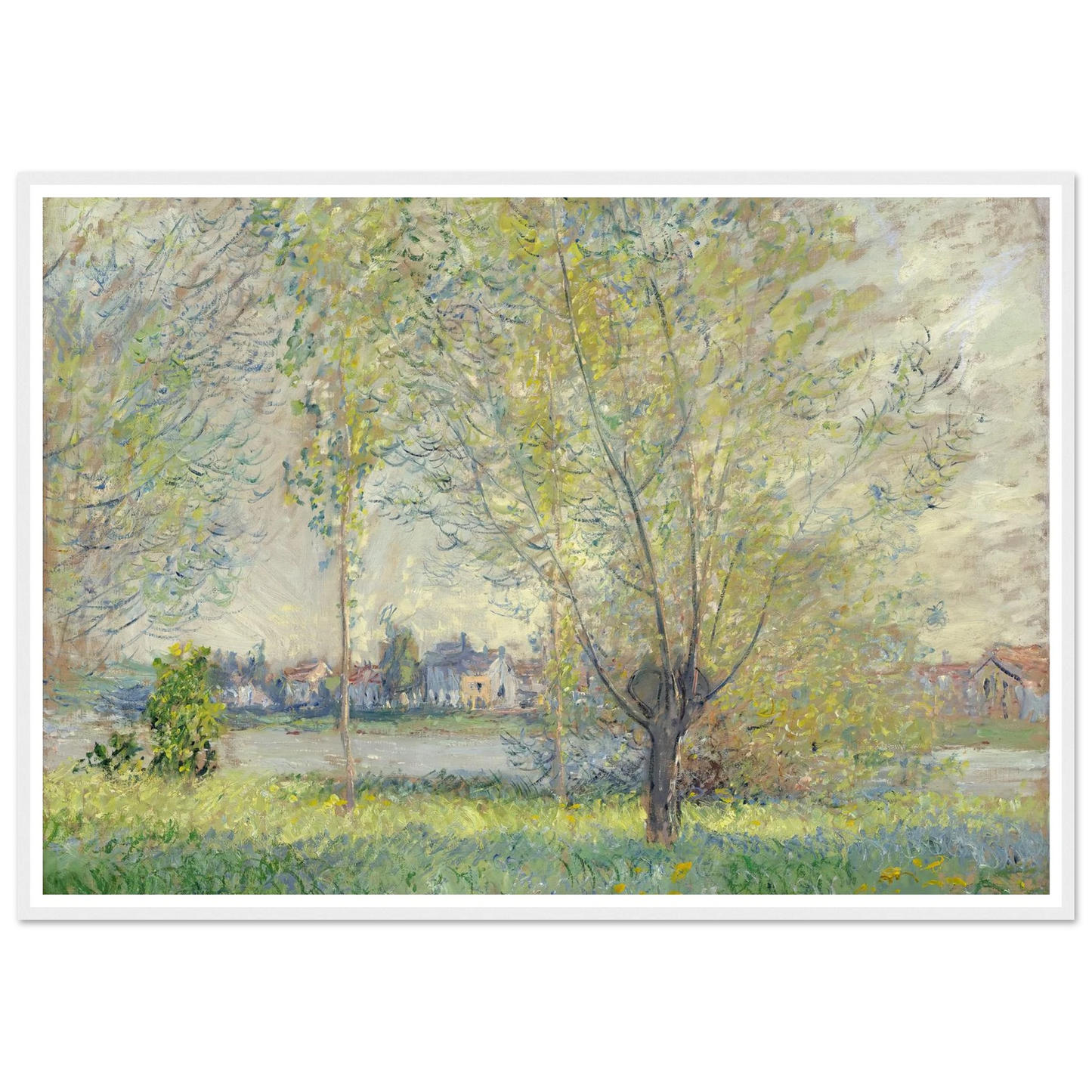The Willows (1880) Art Print | Claude Monet-Quipham Collections