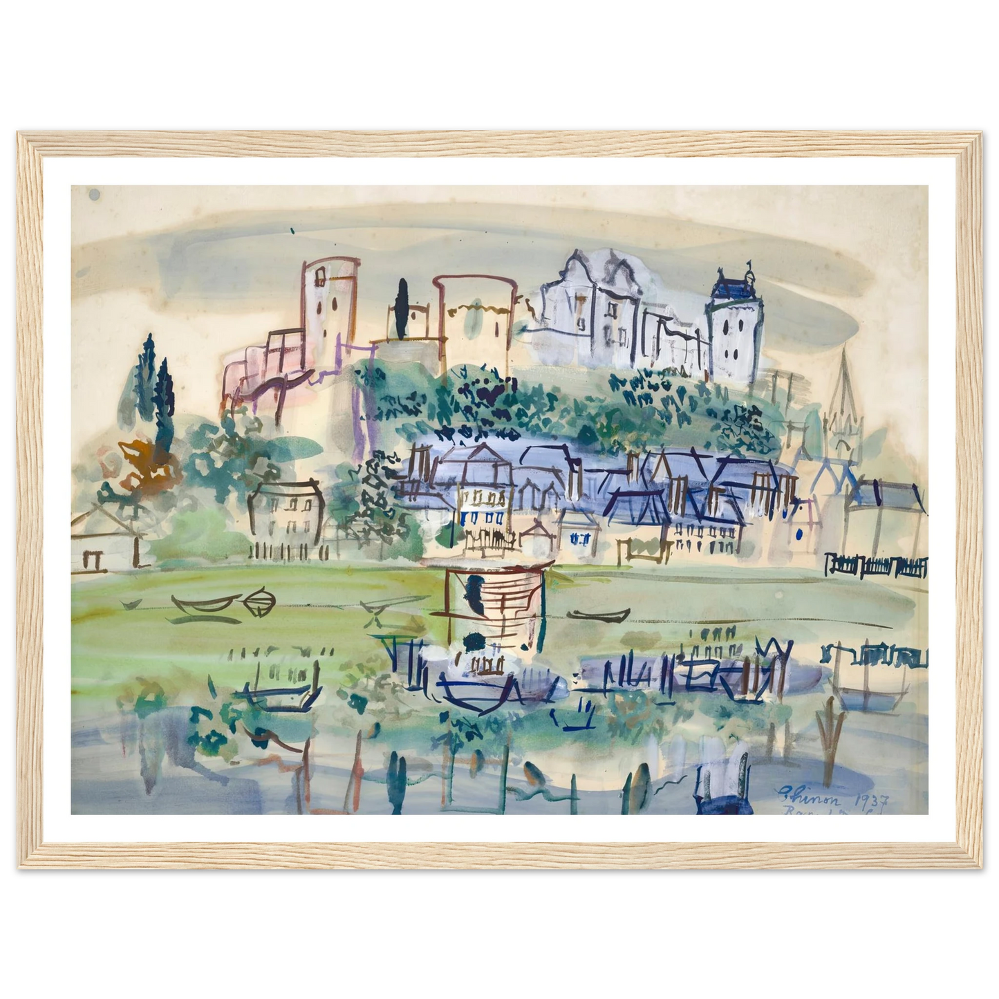 Chinon (1937) Art Print | Raoul Dufy-Quipham Collections