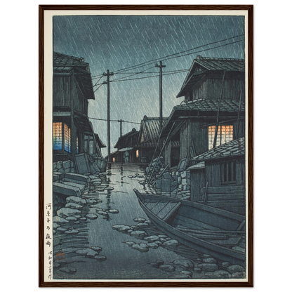 Kawarago no yau (Night rain at Kawarago) (1947) Art Print | Kawase Hasui-Quipham Collections