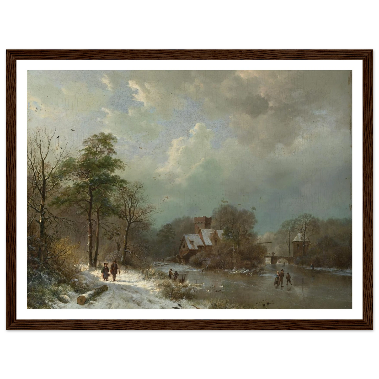 Winter Landscape, Holland (1833) Art Print | Barend Cornelis Koekkoek-Quipham Collections