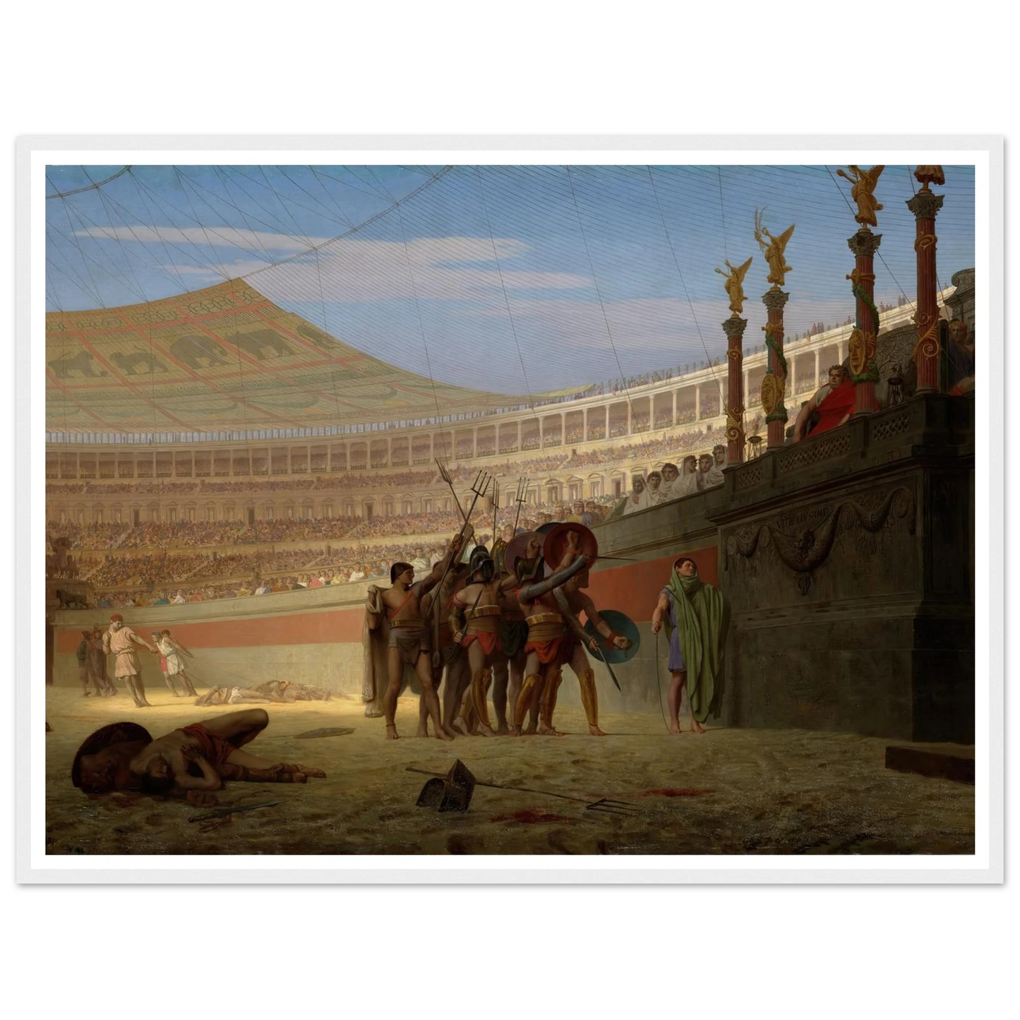 Ave Caesar! Morituri te salutant (Hail Caesar! We Who Are about to Die Salute You) (1859) Art Print | Jean Leon Gerome-Quipham Collections