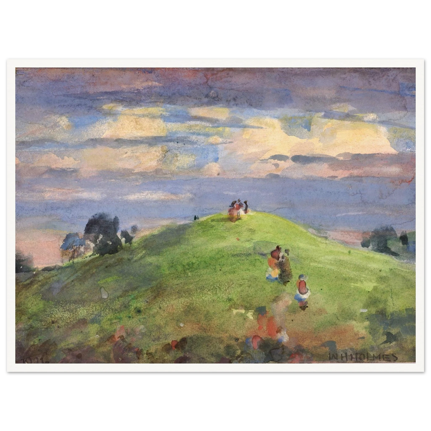 On The Sunset Hill, 1926 (1926) Art Print | William Henry Holmes-Quipham Collections