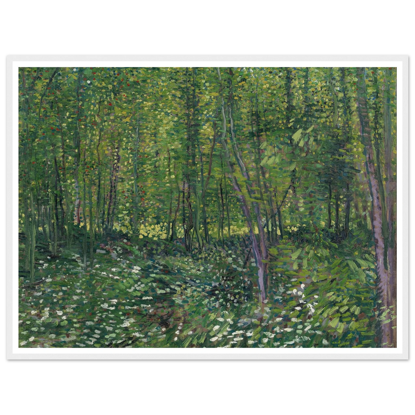 Trees and undergrowth (1887) Art Print | Vincent van Gogh-Quipham Collections