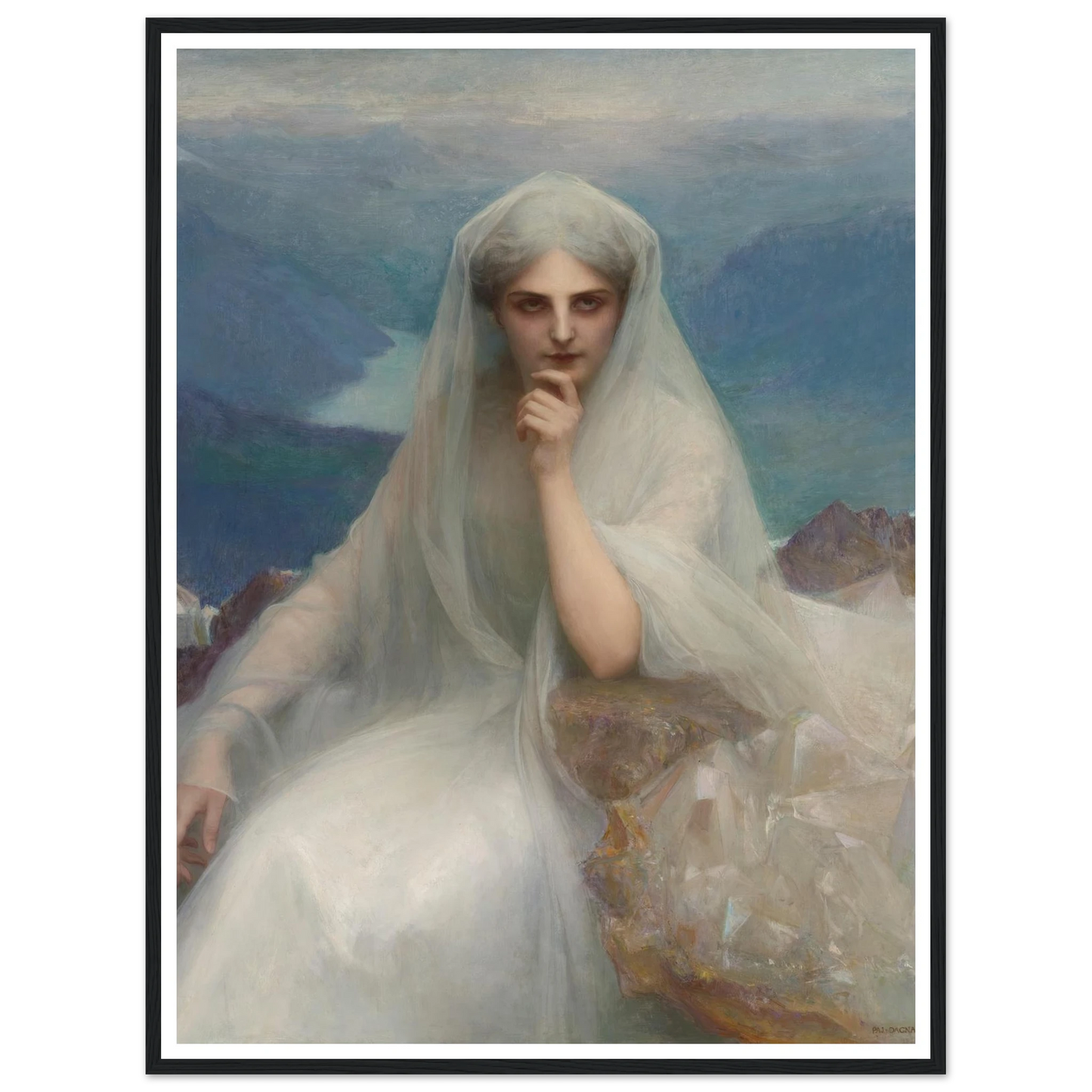 Sur Les Cimes (On The Summit) (1903) Art Print | Pascal Adolphe Jean Dagnan Bouveret-Quipham Collections
