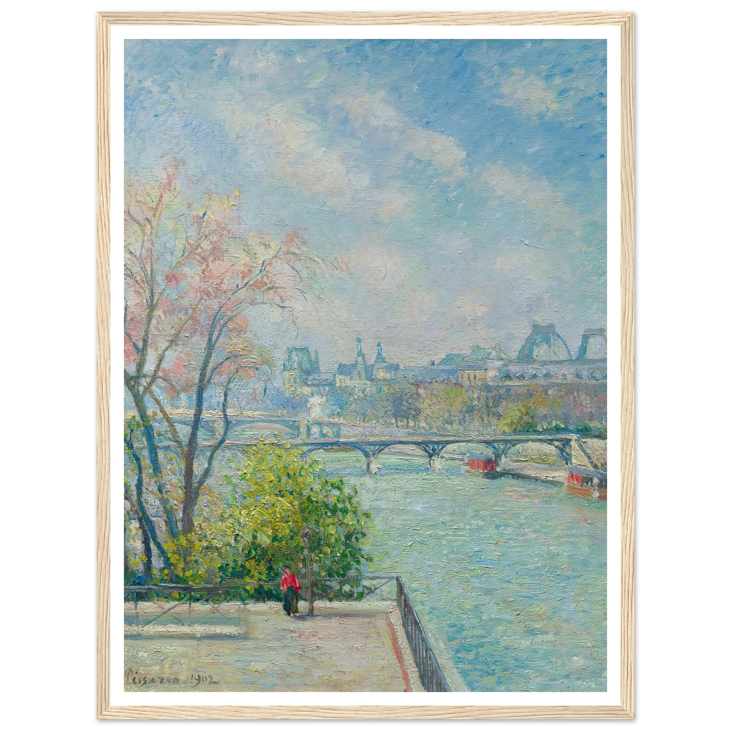 Le Louvre, Matin, Printemps (1902) Art Print | Camille Pissarro-Quipham Collections