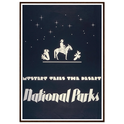 Mystery veils the desert – National parks (1930) Art Print | Dorothy Waugh-Quipham Collections