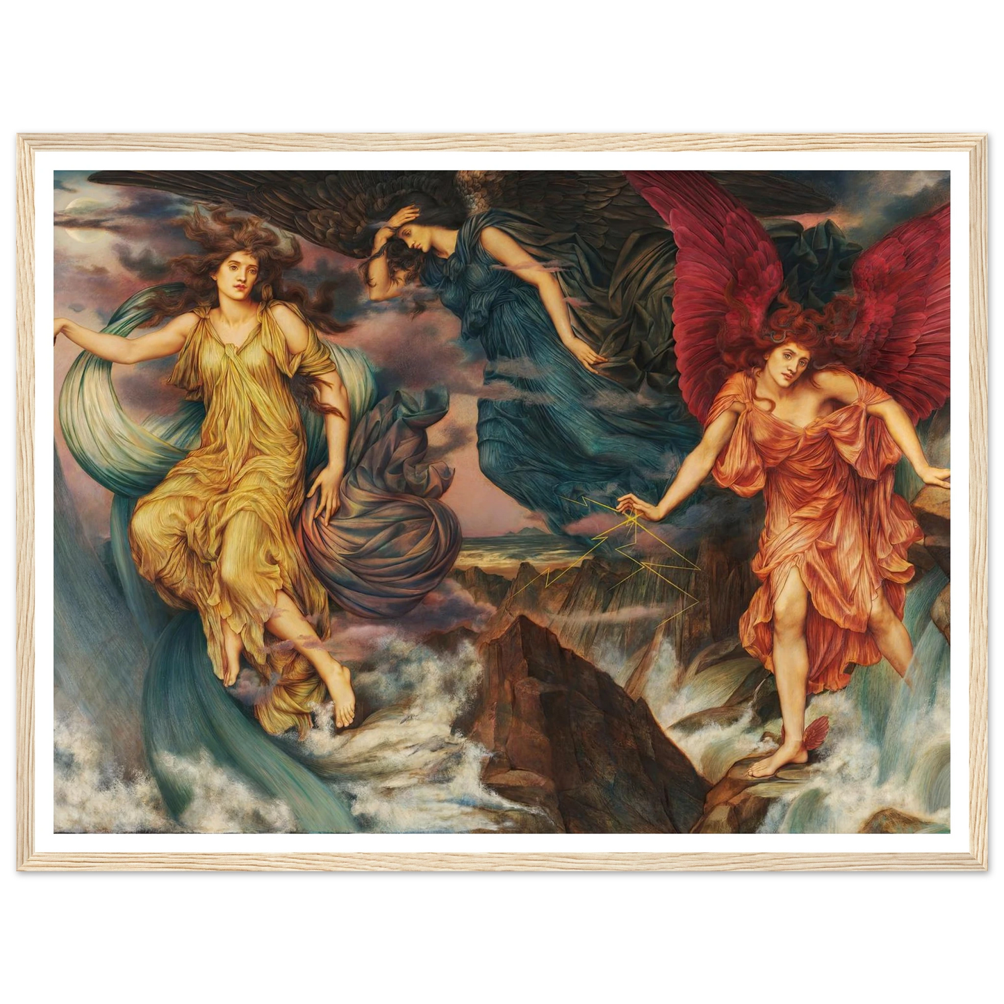 The Storm Spirits (circa 1900) Art Print | Evelyn de Morgan-Quipham Collections