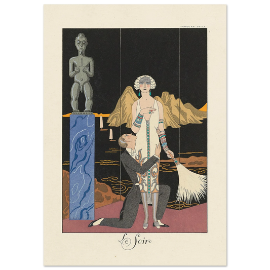 Le Soir (Evening) (1922–1926) Art Print | George Barbier-Quipham Collections