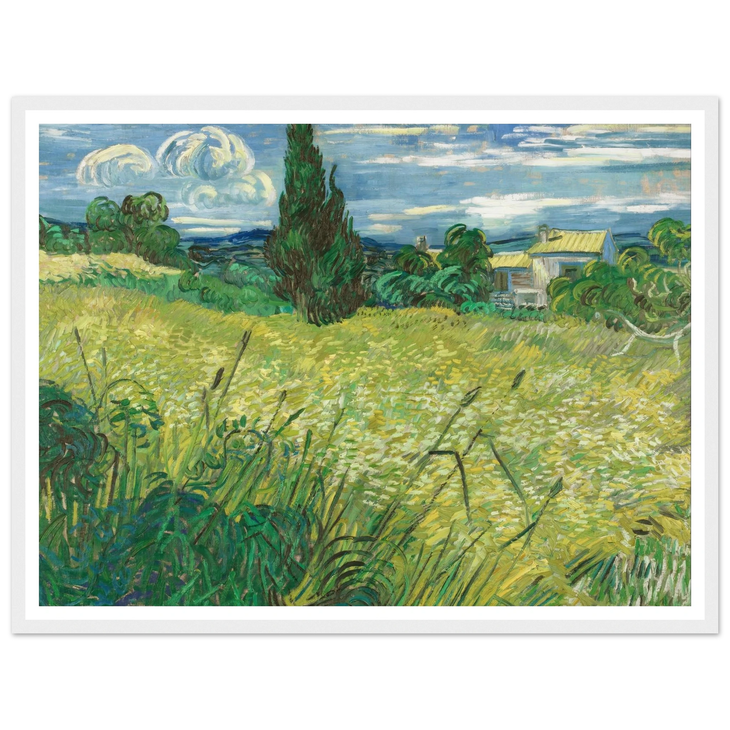 Green Field (1889) Art Print | Vincent van Gogh-Quipham Collections