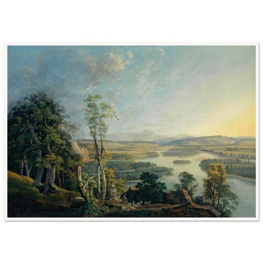 Landscape of the Rhine near the Isteinerklotz Art Print | Peter Birmann-Quipham Collections
