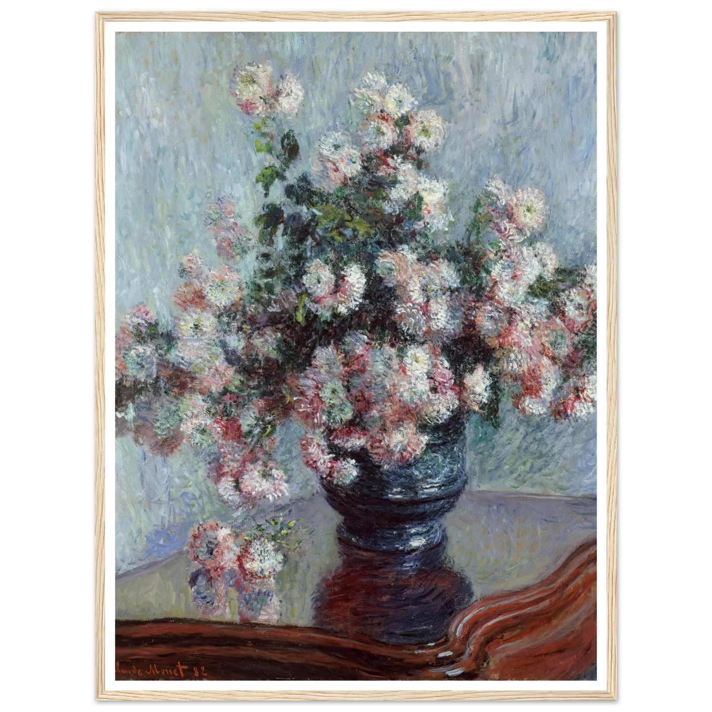 Chrysanthemums (1882) Art Print | Claude Monet-Quipham Collections